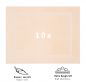 Preview: Betz Lot de 10 tapis de bain tapis de douche PREMIUM 100% coton taille 50 x 70 cm qualité 650g/m couleur beige