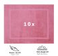 Preview: Betz 10 alfombras de baño PREMIUM 50x70 cm 100% algodón calidad 650 g/m² color rosa