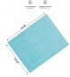 Preview: Betz Lot de 10 tapis de bain tapis de douche PREMIUM 100% coton taille 50 x 70 cm qualité 650g/m couleur turquoise