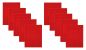 Preview: Betz 10 Stück Badvorleger Badematte PREMIUM 100% Baumwolle Größe 50x70 cm Qualität 650g/m² Farbe rot
