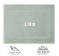 Preview: Betz lot de 10 tapis de bain Premium de taille 50x70 cm 100% coton couleur vert foin