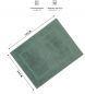 Preview: Betz 10 alfombras de baño PREMIUM 50x70 cm 100% algodón calidad 650 g/m² color verde abeto