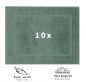 Preview: Betz lot de 10 tapis de bain Premium de taille 50x70 cm 100% coton couleur vert sapin