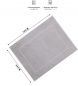 Preview: Betz lot de 10 tapis de bain Premium de taille 50x70 cm 100% coton couleur gris argenté