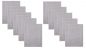 Preview: Betz lot de 10 tapis de bain Premium de taille 50x70 cm 100% coton couleur gris argenté