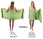 Preview: Betz 6 toallas de sauna PREMIUM 100% algodón 70x200 cm color verde manzana