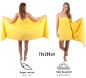 Preview: Betz lot de 6 serviettes à sauna Premium 100% coton taille 70 x 200 cm couleur jaune