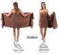 Preview: Betz 6 asciugamani da sauna teli da sauna PREMIUM misure 70x200 cm 100% cotone colore marrone