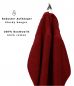 Preview: Betz lot de 6 serviettes à sauna Premium 100% coton taille 70 x 200 cm couleur rouge foncé