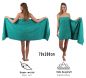 Preview: Betz lot de 6 serviettes à sauna Premium 100% coton taille 70 x 200 cm couleur vert émeraude