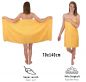 Preview: Betz lot de 6 serviettes de bain draps de bain Premium 100% coton taille 70 x 140 cm couleur jaune miel