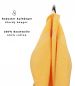 Preview: Betz lot de 6 serviettes de bain draps de bain Premium 100% coton taille 70 x 140 cm couleur jaune miel