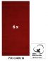 Preview: Betz 6 toallas de baño PREMIUM 100% algodón 70x140 cm color rojo rubi