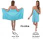 Preview: Betz lot de 6 serviettes de bain draps de bain Premium 100% coton taille 70 x 140 cm couleur turquoise