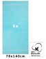 Preview: Betz lot de 6 serviettes de bain draps de bain Premium 100% coton taille 70 x 140 cm couleur turquoise