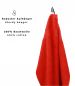 Preview: Betz Set di 6 asciugamani da doccia 70 x 140 PREMIUM 100% cotone colore rosso