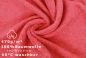 Preview: Betz 6 Stück Duschtücher PREMIUM Größe 70 cm x 140 cm 100% Baumwolle Farbe himbeere