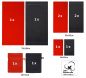 Preview: Betz Juego de 10 toallas PREMIUM 100% algodón de color rojo y negro