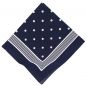 Preview: Betz 3 Piece Bandana Set Bandana Neckerchief With Classic Spots 100% Cotton Size: ca. 55 x 55 cm Colour: red, navy blue, black-blue