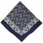 Preview: Lot de 3 bandanas classiques à motif paisley  55 x 55 cm en 100% coton, couleur: bleu marine