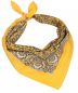 Preview: Lot de 3 bandanas classiques à motif paisley  55 x 55 cm en 100% coton, couleur: jaune