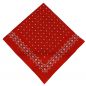 Preview: Betz paquete de 3 pañuelos bandanas con motivo de corazones tamaño aprox. 55x55cm 100% algodón color rojo