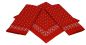 Preview: Betz paquete de 3 pañuelos bandanas con motivo de corazones tamaño aprox. 55x55cm 100% algodón color rojo