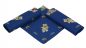 Preview: Betz Lot de 3 bandanas pour enfant OURS EN PELUCHE AVEC NOEUD taille 41 x 41 cm 100% coton couleurs: rouge & bleu