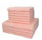 Preview: 10 Piece Hand Bath Towel Set PALERMO colour: apricot size: 50 x 100 cm 70 x 140 cm by Betz