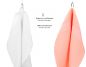 Preview: Betz PALERMO Handtuch-Set – 10er Handtücher-Set -  4x Duschtücher - 6x Handtücher Weiß / Apricot