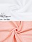 Preview: Betz PALERMO Handtuch-Set – 10er Handtücher-Set -  4x Duschtücher - 6x Handtücher Weiß / Apricot