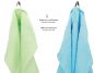 Preview: Betz 10-tlg. Handtuch-Set PALERMO 100%Baumwolle 4 Duschtücher 6 Handtücher Farbe grün und türkis