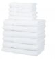 Preview: 10 Piece Towel Set "Palermo" white, quality 360g/m², 4 guest towels 30 x 50 cm, 6 hand towels 50 x 100 cm by Betz