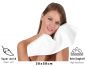 Preview: Betz 10-tlg. Handtuch-Set PALERMO 100%Baumwolle 6 Handtücher 2 Gästetücher 2 Waschhandschuhe Farbe weiß