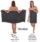 Preview: Set di 8 asciugamani da bagno Palermo: 6 asciugamani e 2 asciugamani da bagno di Betz, 100 % cotone, colore grigio antracite