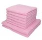 Preview: Betz 8-tlg. Handtuch-Set PALERMO 100% Baumwolle 2 Duschtücher 6 Handtücher Farbe rosé
