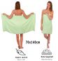 Preview: Set di 8 asciugamani da bagno Palermo: 6 asciugamani e 2 asciugamani da bagno di Betz, 100 % cotone, colore verde