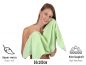 Preview: 8 Piece Hand Bath Towel Set PALERMO colour: grün size: 50x100 cm 70x140 cm by Betz