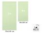 Preview: 8 Piece Hand Bath Towel Set PALERMO colour: grün size: 50x100 cm 70x140 cm by Betz