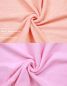 Preview: Lot de 8 serviettes Palermo couleur rose et abricot, 6 serviettes de toilette, 2 serviettes de bain de Betz