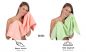Preview: 8 Piece Hand Bath Towel Set PALERMO colour: apricot & green size: 50x100 cm 70x140 cm by Betz