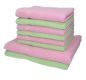 Preview: Betz PALERMO Handtuch-Set – 8er Handtücher-Set -  2x Duschtücher - 6x Handtücher  Weiß / Grün