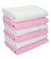 Preview: 6 piece Hand Towel Set PALERMO Colour: white & rose Size: 50x100 cm by Betz