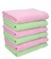 Preview: 6 piece Hand Towel Set PALERMO Colour: green & rose Size: 50x100 cm by Betz