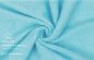 Preview: Betz 2 Stück Duschtücher PALERMO Größe 70 cm x 140 cm 100% Baumwolle Duschtuch-Set Farbe türkis