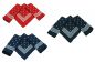 Preview: Betz 3 Piece Bandana Set Bandana Neckerchief With Classic Spots 100% Cotton Size: ca. 55 x 55 cm Colour: red, navy blue, black-blue