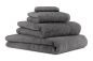 Preview: Set di 4 asciugamani da bagno DELUXE, colore: grigio antracite, 1 asciugamano da bagno, 1 asciugamano da doccia, 1 asciugamano e 1 lavetta, qualità 430 g/m²