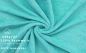 Preview: Betz 4-tlg. Handtuch-Set DELUXE 100% Baumwolle 1 Badetuch 1 Duschtuch 1 Handtuch 1 Seiftuch Farbe türkis