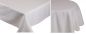 Preview: Betz Edle Jacquard Tischdecke in den Größen 130 x 160 cm, 160 x 220 cm und 160 cm - in den Formen eckig, rund und oval - Farben weiß und creme