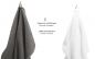 Preview: Betz 8-tlg. Handtuch-Set DELUXE 100% Baumwolle 2 Badetücher 2 Duschtücher 2 Handtücher 2 Seiftücher Farbe weiß und anthrazit grau
